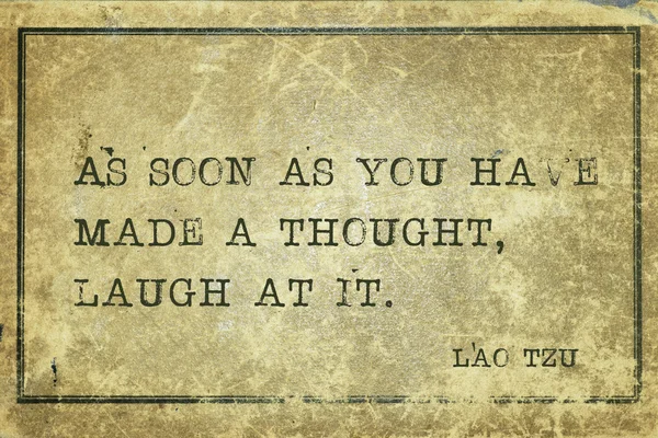 Pensamiento risa Lao Tzu —  Fotos de Stock