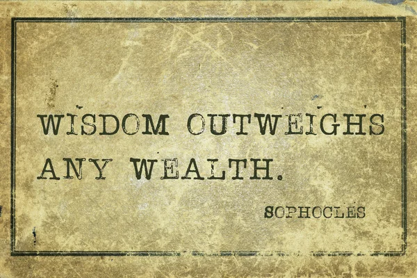 Bogactwa mądrości Sofoklesa — Zdjęcie stockowe