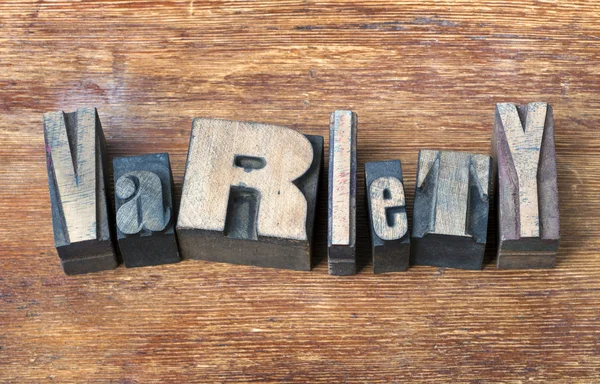 Verscheidenheid woord hout — Stockfoto