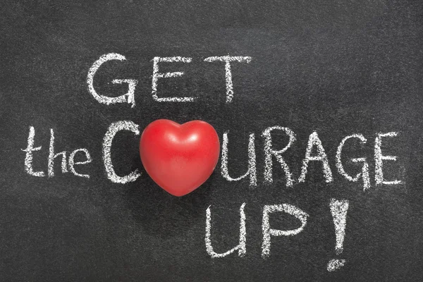 Get the courage up — Stockfoto