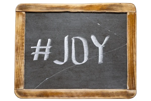 Joy hashtag fr — Stockfoto