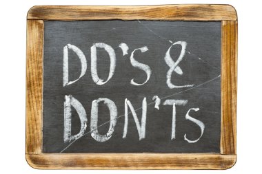 DOS ve donts fr