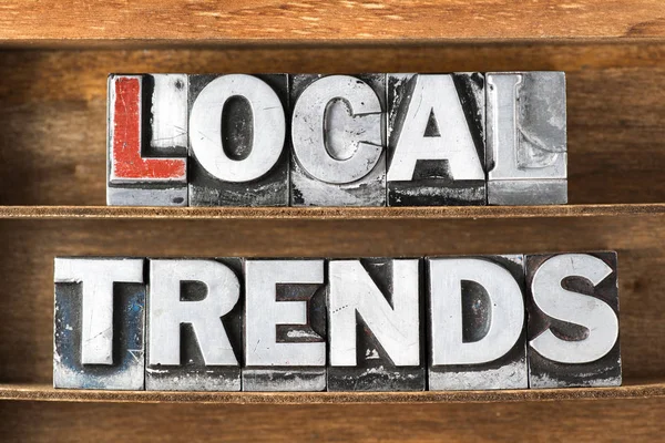 Local trends tray — Stock Photo, Image