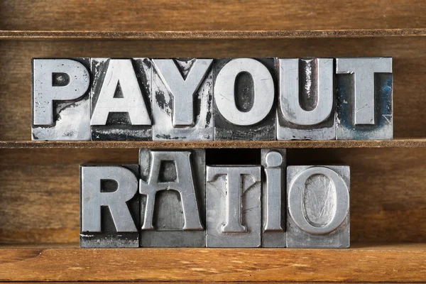 Payout ratio tray — Stock Photo, Image