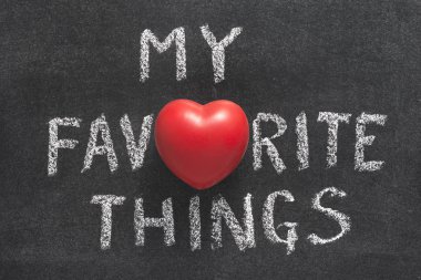 my favorite things heart clipart