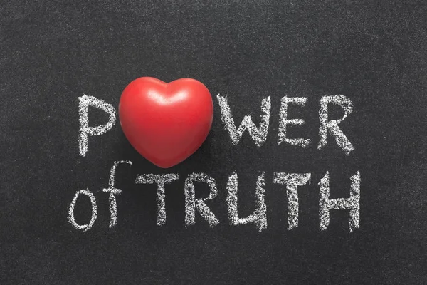 Poder de la verdad corazón — Foto de Stock