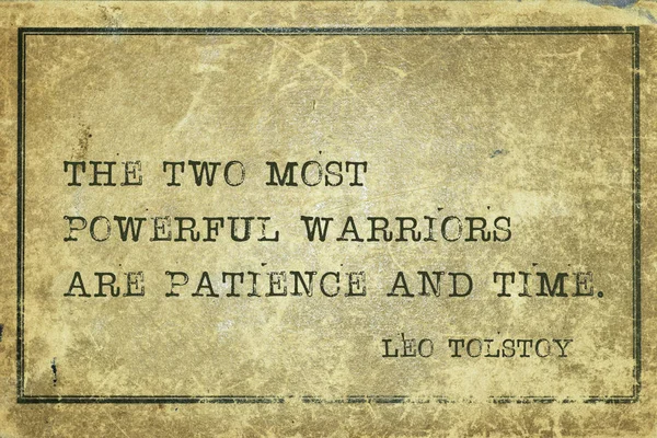 sabır zaman Tolstoy