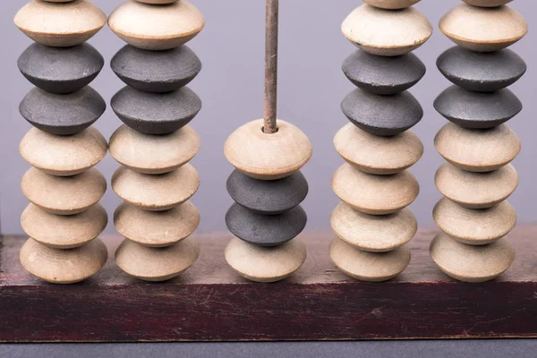Wooden abacus fragment — Stock Photo, Image