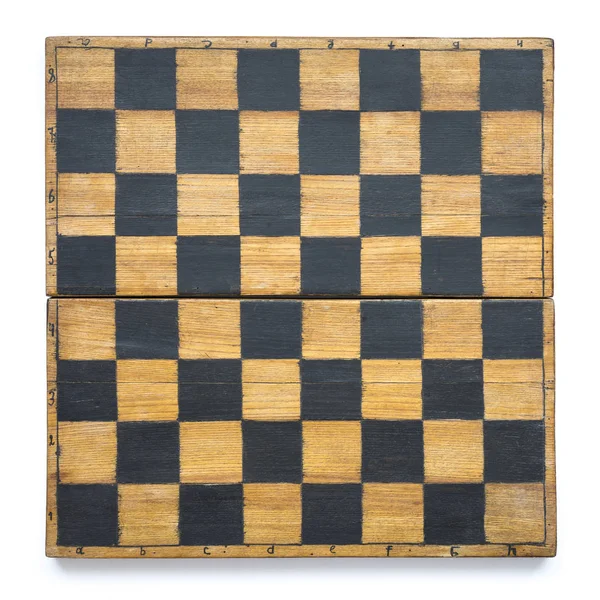 Vintage chessboard isol — Stock Photo, Image