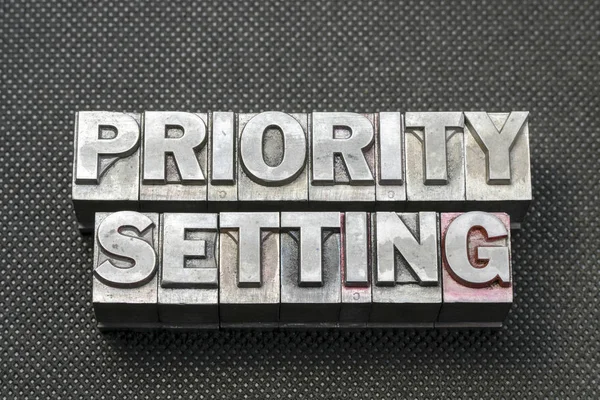 Priority setting bm — Stock Photo, Image