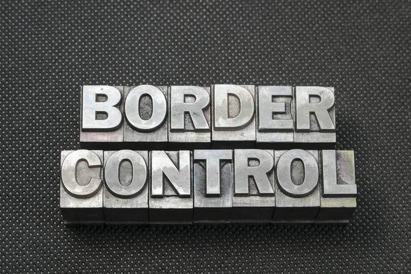 Controlo fronteiriço — Fotografia de Stock