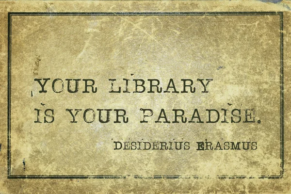 Biblioteca es Erasmus — Foto de Stock