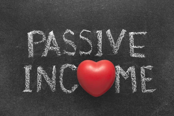 Passive income heart — Stock Photo, Image