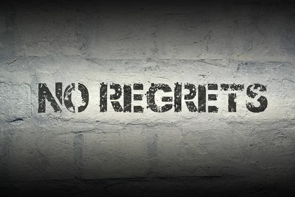 No regrets GR — Stock Photo, Image