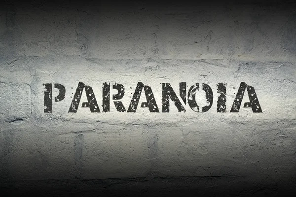 Paranoia WORD GR — Zdjęcie stockowe