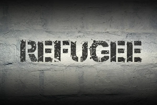 Uchodźcy słowo Gr — Zdjęcie stockowe