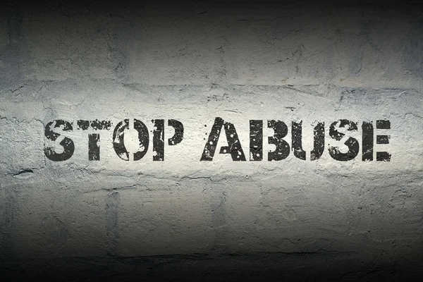Stop abuse GR — Stock Photo, Image