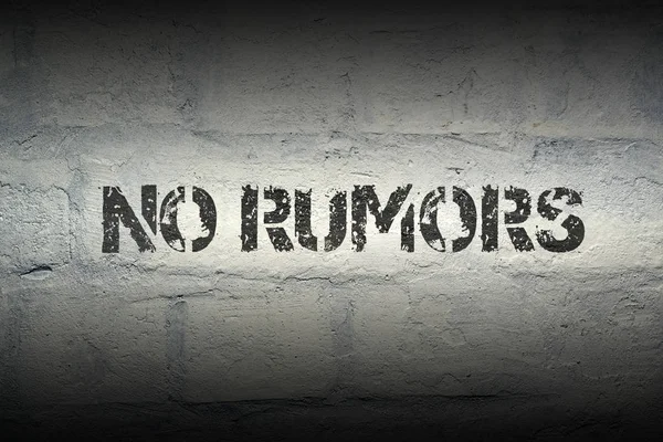 No rumors GR — Stock Photo, Image