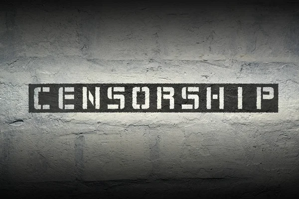 Cenzura słowo Gr — Zdjęcie stockowe