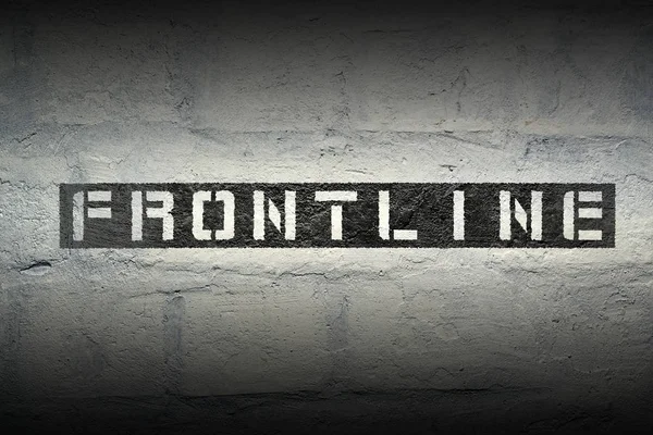 Frontline szó Gr — Stock Fotó
