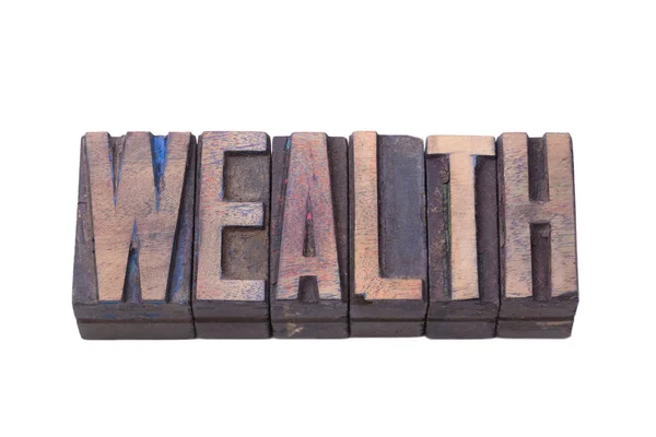 Wealth wood isol — Stock Photo, Image