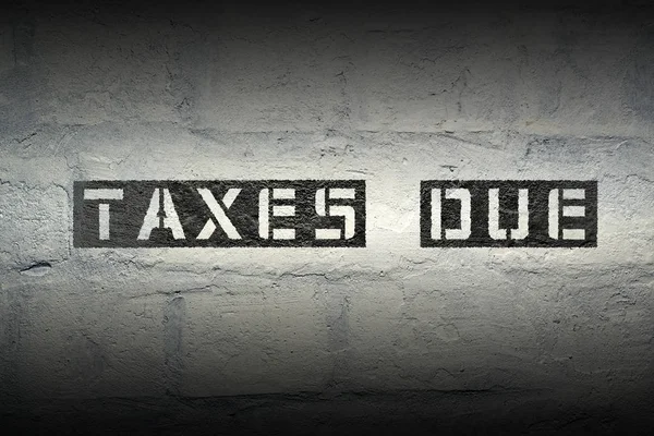 Tax due gr — стоковое фото