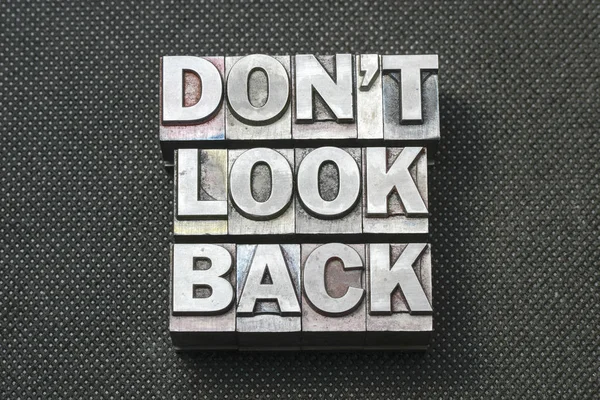 No mires atrás bm — Foto de Stock