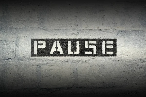 Pausa Word Gr — Stockfoto