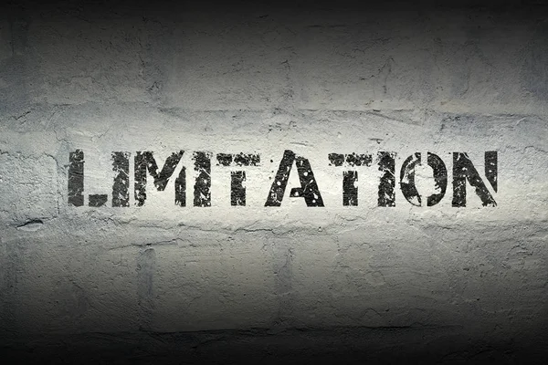 Limitation word gr — Stock Photo, Image