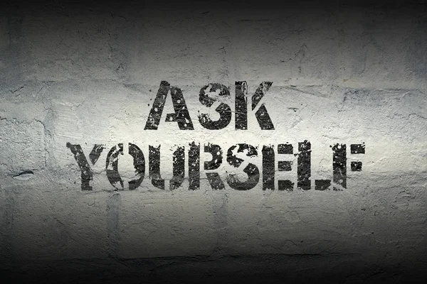 Ask yourself gradient — Stock Photo, Image