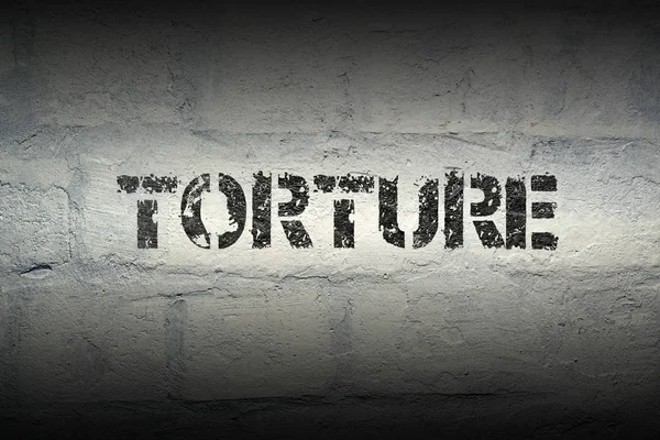 Tortur słowo gr — Zdjęcie stockowe
