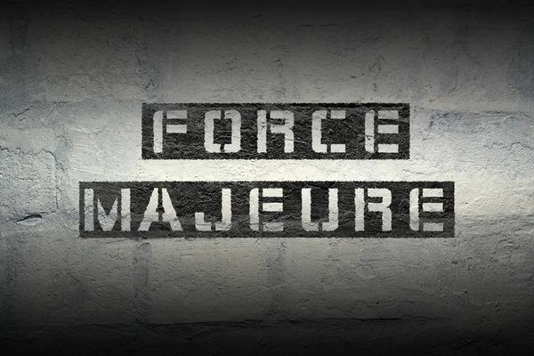 Force majeure GR — Stockfoto