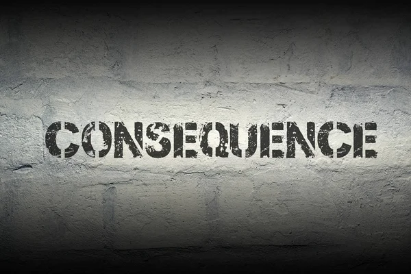 Consequence WORD GR — Stock Photo, Image