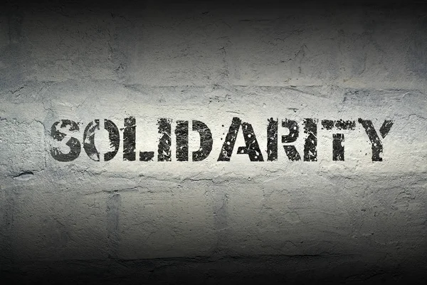 Solidariteit woord gr — Stockfoto