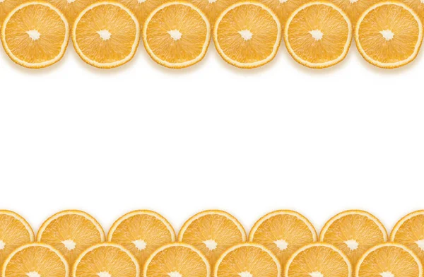 Listras laranja no branco — Fotografia de Stock