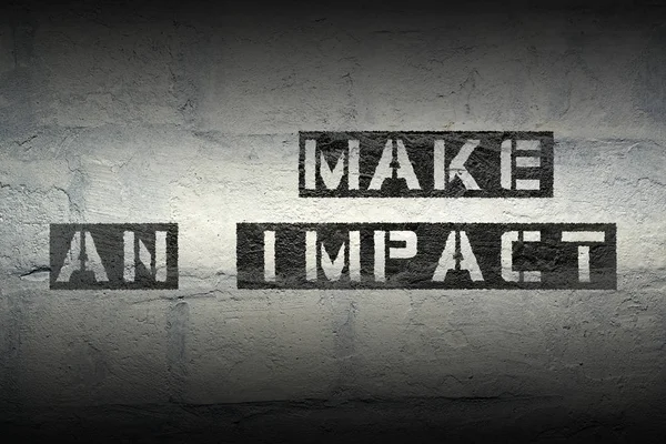 Make an impact gr — Stock Photo, Image