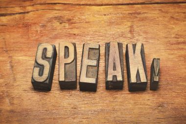 ahşap vintage konuşmak