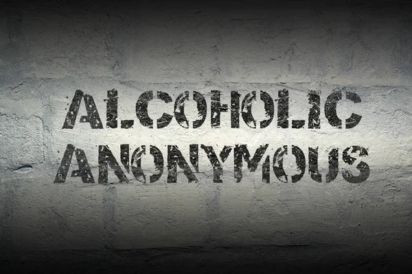 Alcoholic anonymous gr — Stock Photo, Image