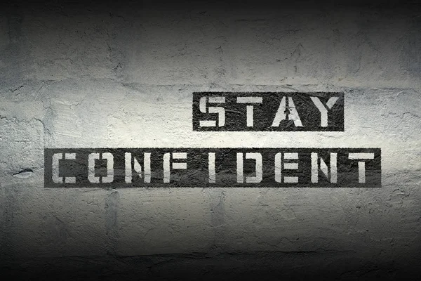 Permanecer confiante gr — Fotografia de Stock