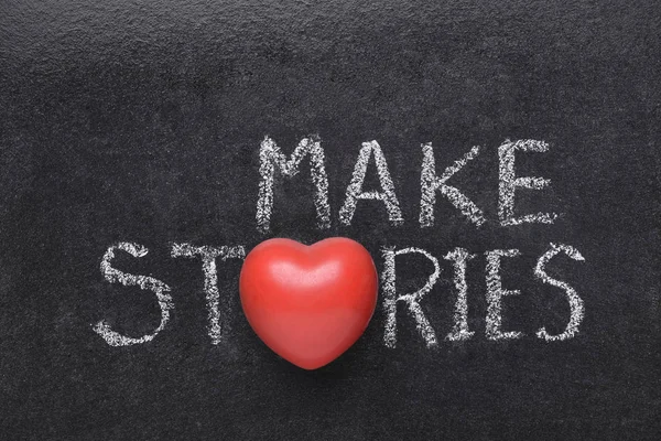 Hacer historias corazón —  Fotos de Stock