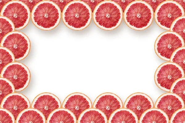Свежие грейпфрутовые ломтики — стоковое фото