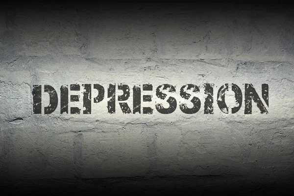 Depression Wort gr — Stockfoto