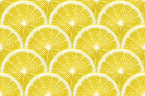 Lemon slices seamless — Stock Photo, Image