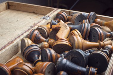 Vintage satranç kutusu