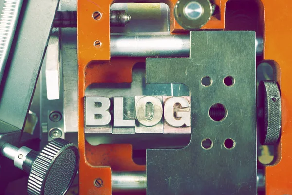 Концепция механики блога — стоковое фото