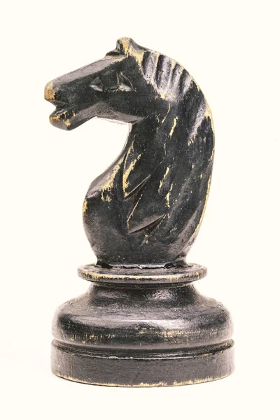 Лицарська шахова фігура ізольована — стокове фото