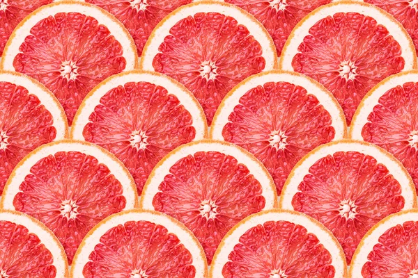 Grapefruit slices seamless — Stock Photo, Image