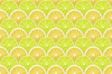 limon ve kireç dilimleri desen