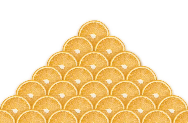 Pyramid från apelsinskivor — Stockfoto