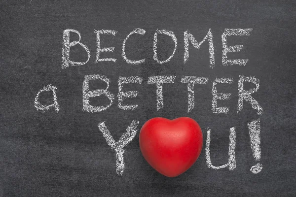 Become a better you heart — Stock Photo, Image